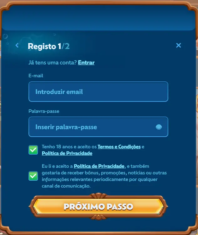 WinBay Entrar reg